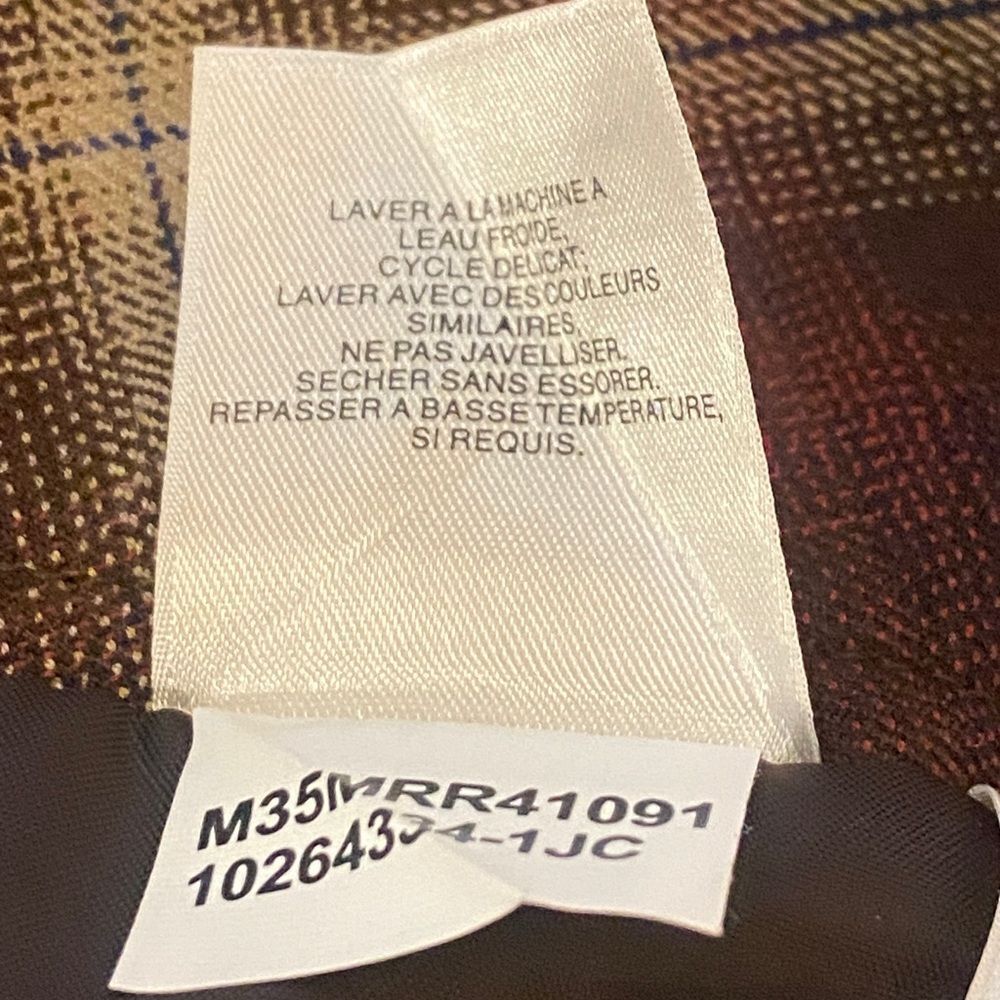 Stretch Jones Wear Brown Plaid A-Line Skirt with Bow Size 18 - Picture 6 of 8